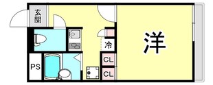 レオパレス堤MN　Iの物件間取画像